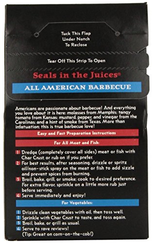 Char Crust - Dry Rub Seasoning (All American Barbecue)- Kosher Parve - 3 Pack (4 oz Each)