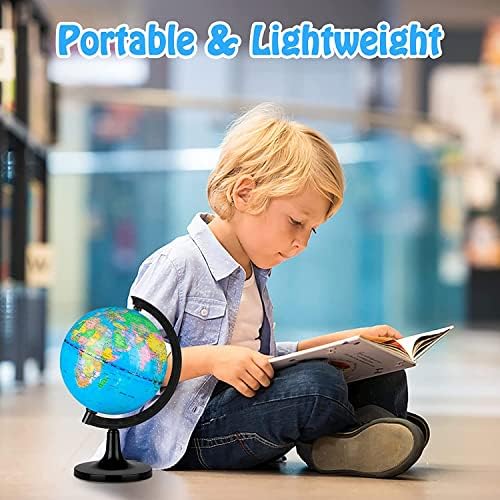 Wizdar 4 inch World Globe for Kids Learning