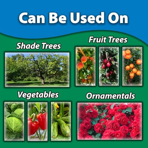 Monterey B.t. - Biological Insecticide for Organic Gardening - 1 Quart Concentrate - Apply Using a Sprayer Following Mix Instructions