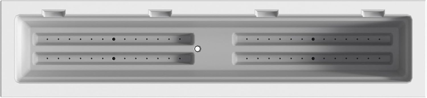 Mayne Fairfield 48in Self-Watering Rectangular Window Box Planter, Black | Self-watering, All season, Fade resistant, Mounting brackets included, Built-in overflow, 15-year warranty