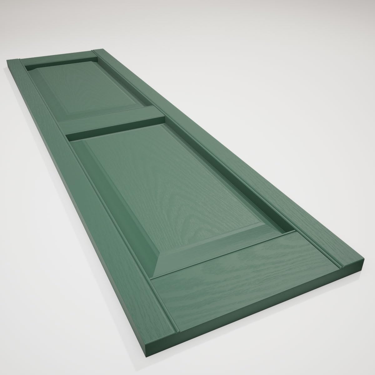 Ekena Millwork Lifetime Vinyl LP2S14X06300BL Standard Two Equal Panel Vinyls, Raised Panel Vinyl Shutters, w/Installation Shutter-Lok's & Matching Screws (Per Pair), 14.75"W x 63"H, Black