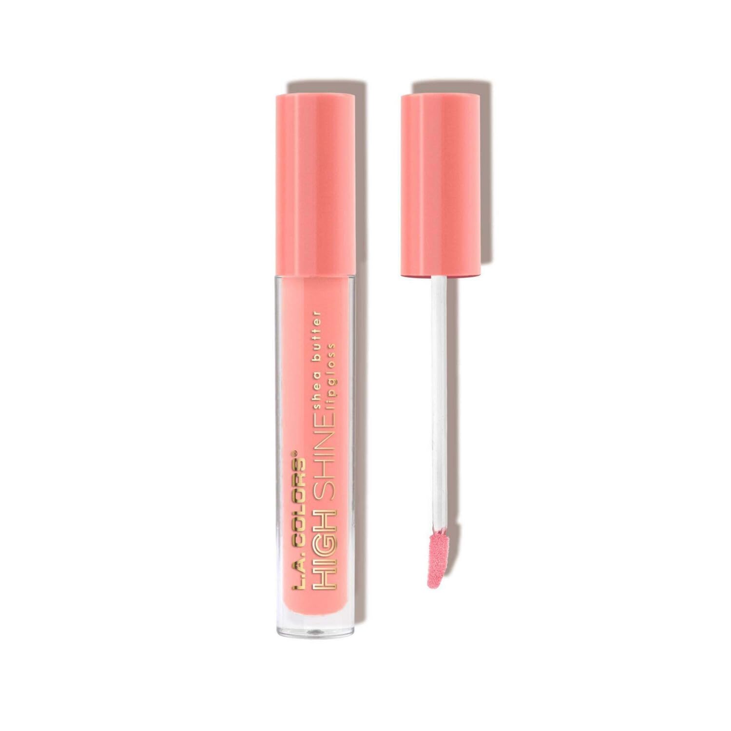 L.A. COLORS High Shine Shea Butter Lip Gloss, Baby Cakes, 0.14 Oz