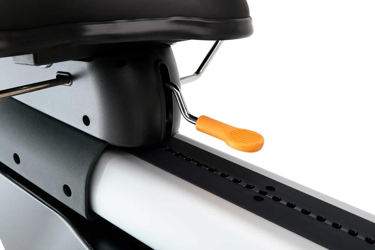 Elite RB X Recumbent Exercise Bike - FreeSync FTMS Bluetooth Smart App Connectivity - Compact 49" (L) - Oversized Soft 4-Way Adj. Seat - 350 lb Cap.
