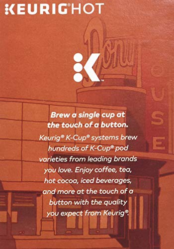 Donut House Collection Chocolate Glazed Donut, Single-Serve Keurig K-Cup Pods, Flavored Light Roast Coffee, 24 Count