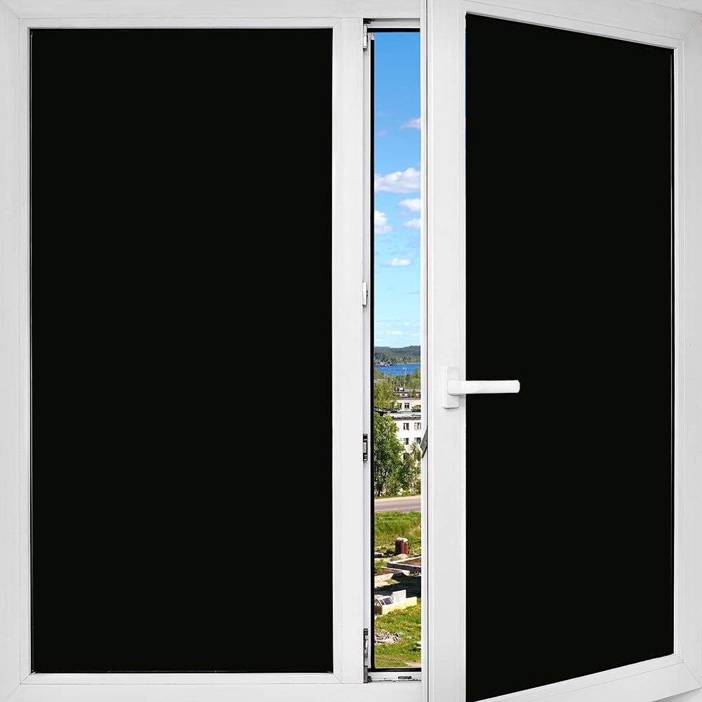 BDF 1BKOT Static Cling Window Film Opaque Privacy Blackout - 36in X 22ft