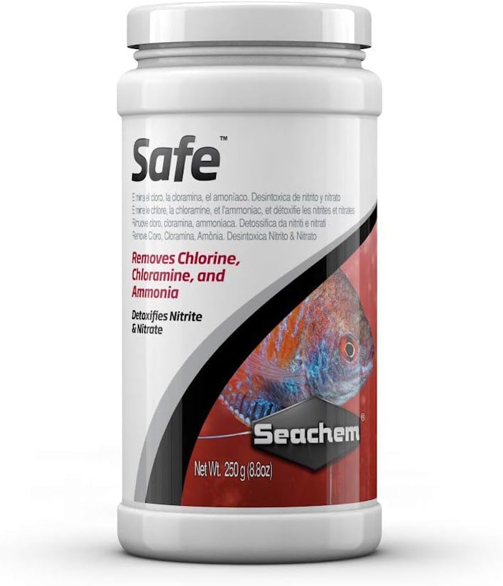 Seachem Safe Concentrated Dry Conditioner for Fresh and Salt Water, 8.8 Pound Container