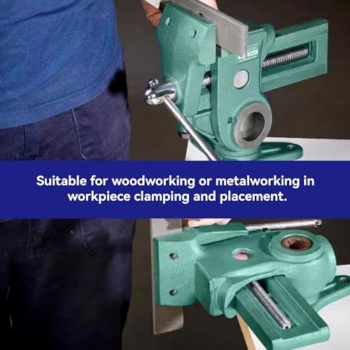 HFS(R) Parrot Vise Multi-Angle Vise 3.5" Suitable for Woodworkers or Metal Processing