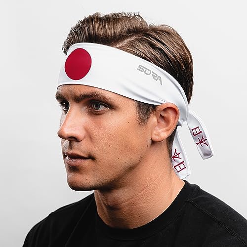 Suddora Country Flag Tie Headband with National Flag, Breathable Sweatband for National Sports Events, Non-Slip Fabric Sweatband for Soccer, Tennis