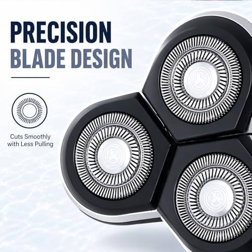 RQ12 Replacement Shaver Head Compatible with Philipss Norelcos RQ11 RQ10 Sensotouch 3D 1260X RQ1250 RQ1295 RQ1180 Arcitec Razor Shaving Unit Triple 3D
