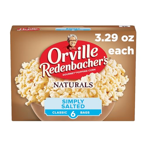 Orville Redenbacher’s Popcorn, Naturals Simply Salted Popcorn, 3.3 oz., 6ct