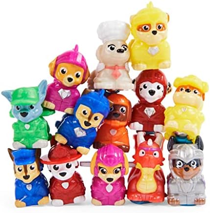 Paw Patrol Spin Master 6062143 Rescue Knights Collectible Blind Box Mini Figure with Castle Tower Container, 2-inch Height