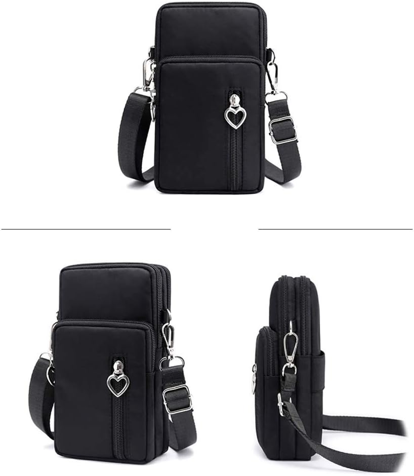 MINTEGRA Crossbody Phone Purse Nylon Shoulder Pouch Walking Wallet Wristlet Sport Armband