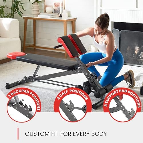 Finer Form Multi-Functional Adjustable Weight Bench and Roman Chair