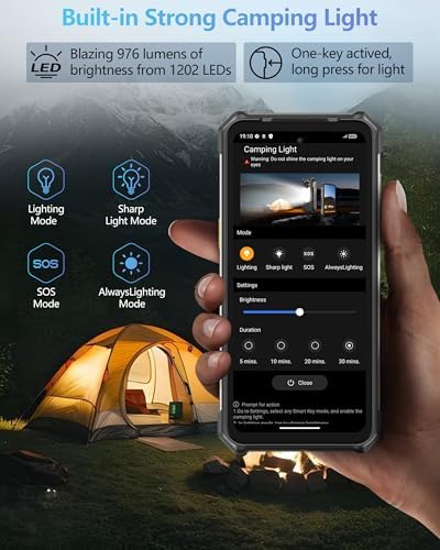 Ulefone RugKing 5 Pro Rugged Smartphone Android 16, 20000mAh(33W), 16GB(8+8)+256GB, 64MP+20MP Night Vision, 6.78" FHD+ Corning Gorilla Glass