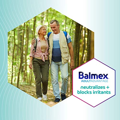 Balmex AdultAdvantage Bprotected Skin Relief Healing Cream, with Zinc Oxide Barrier Cream Protection + Skinshield Soothing Botanicals for Adult Incontinence, Adult Rash and Bed Sores, 3oz (Pack of 3)