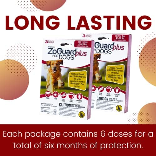 ZoGuard Plus Flea and Tick Prevention for Dogs (Large - 45-88 lb)
