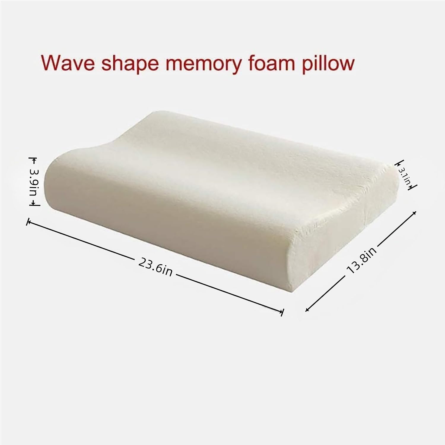 Pillow Case for Cervical Neck Pillow - Standard Size Cotton Pillowcase with Zipper