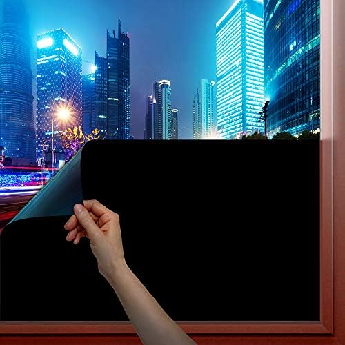 BDF 1BKOT Static Cling Window Film Opaque Privacy Blackout - 36in X 22ft