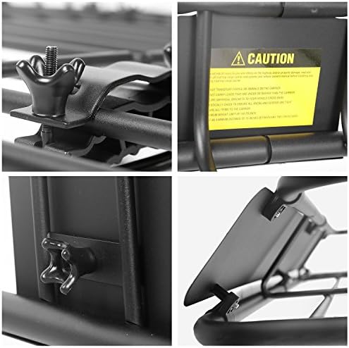 Leader Accessories Roof Rack Cargo Basket 64"x39"x4" for SUV Truck Van Car | 150 lbs Capacity, Alloy Steel with Rust-Resistant , Easy Assembly, Extra Storage for Luggage, Camping & Outdoor Road Travel