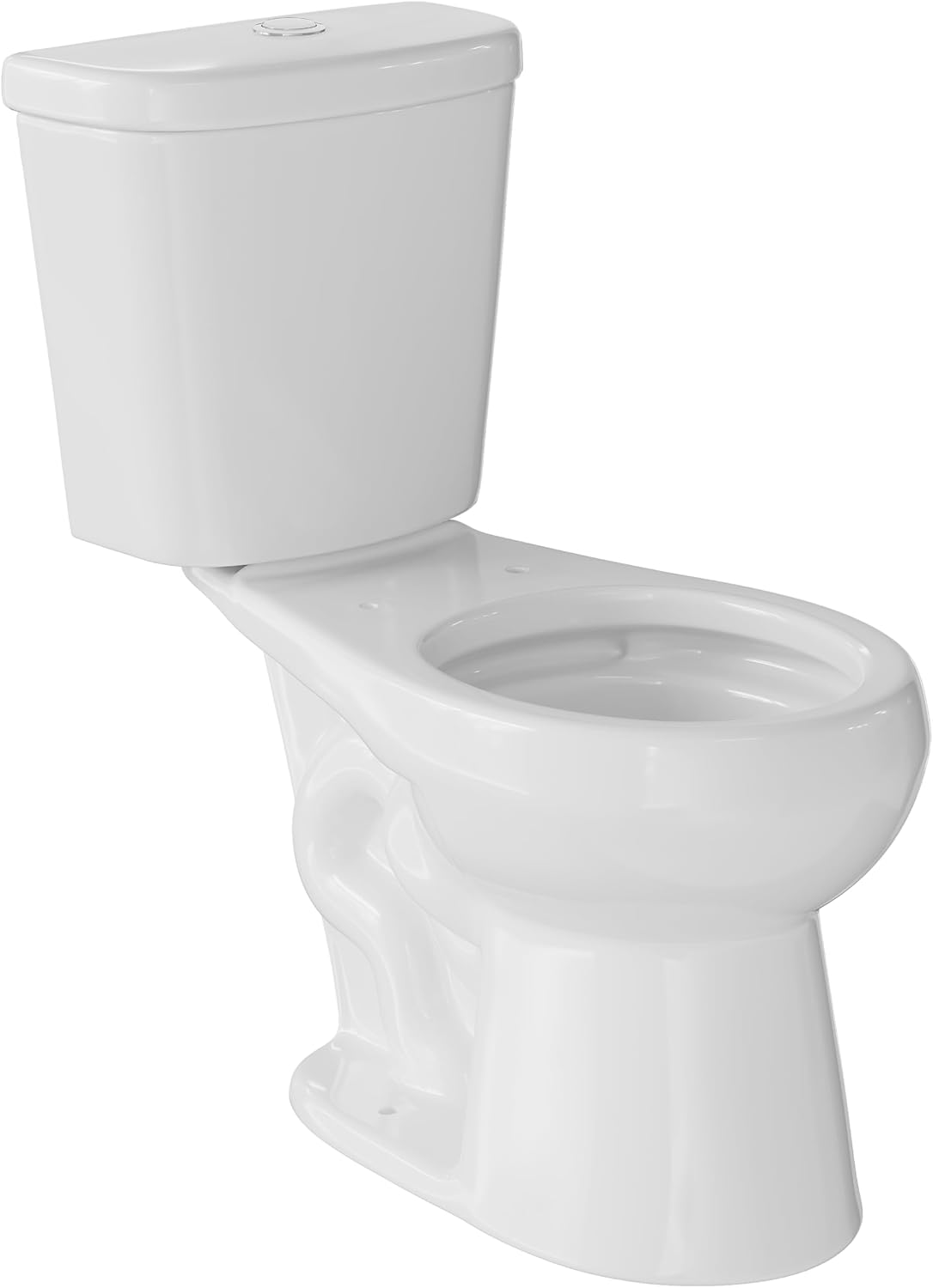 Two-Piece Toilets for Bathrooms, Comfort ADA Toilet with 19" Height, Elongated with Soft Close Seat, Power Flush 1.28 GPF