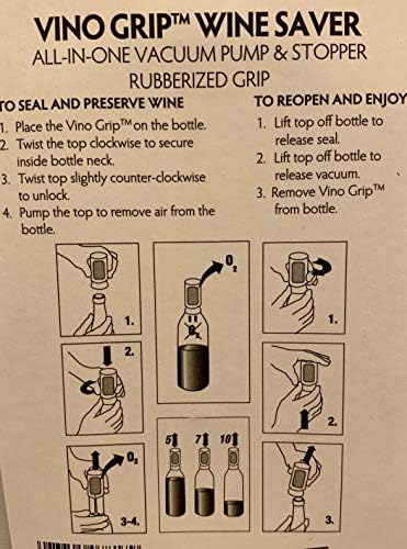 Franmara Wine Saver Vaccum Pump and Stopper, Black