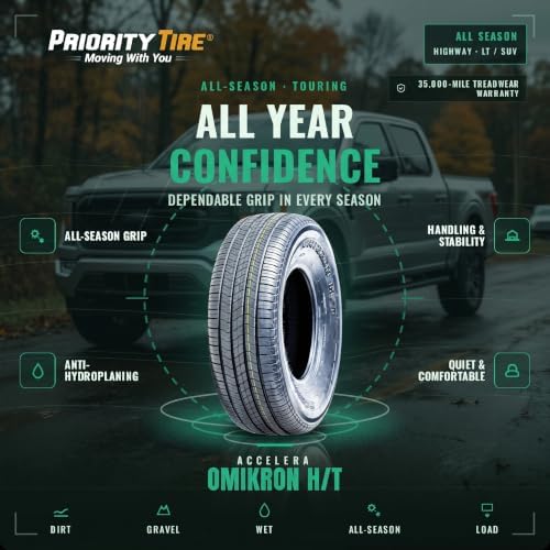Accelera Omikron H/T LT235/80R17 All Season 120/117R E (10 Ply) Tire | Light Truck Highway All Season Traction 120/117R Rated E (10 Ply) Radial