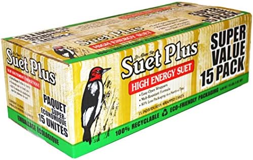 ST. ALBANS BAY SUET PLUS Suet Cake Variety Packs, 11 oz. Wild Bird Suet Cakes (High Energy, 10 Pack)
