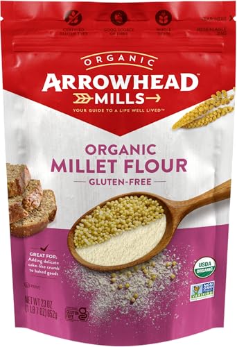 Arrowhead Mills Organic Gluten Free Millet Flour, 23 oz Bag