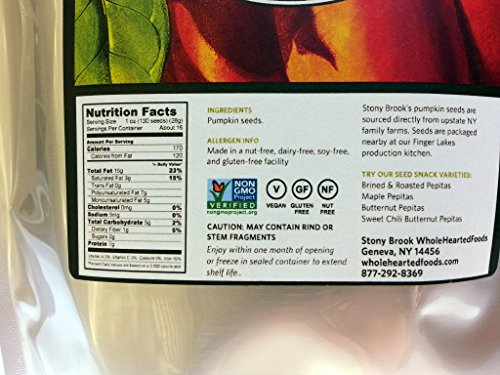 Stony Brook Raw Pumpkin Seeds, USA grown Heirloom - 1 lb