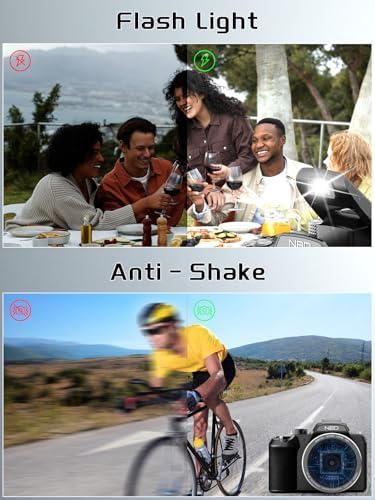 64MP 8K Cameras for Photography with 2.8" Flip Screen & Hot Shoe, 16X Zoom, WiFi, Autofocus – Vlogging Camera for YouTube