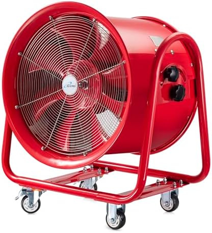 iLiving - ILG8EF12EX Explosion Proof Utility High Velocity Blower, Fume Extractor, Portable Exhaust and Ventilator Fan, Air Ventilation with 2720 CFM