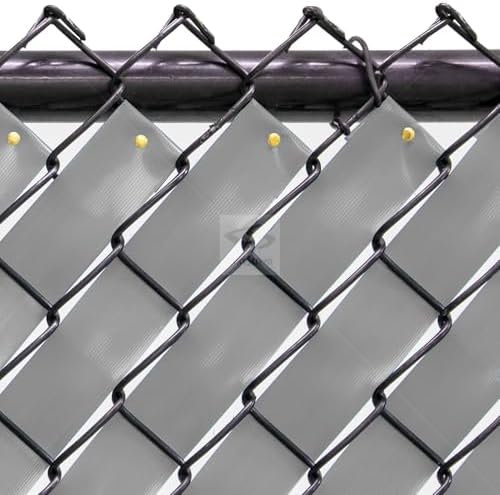 Chain Link Fence Privacy Tape 250 ft (40 SqFt) (Arctic White) | Gardening, Outdoor Wall, Balcony, Patio, Yard, Injury Prevention, Safety Fence Cover for Dog, Other Pet Hedge Slats