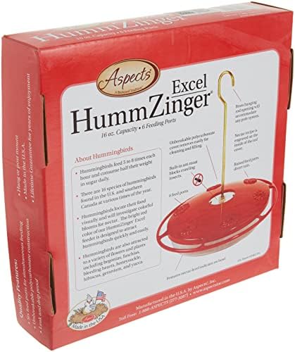 Aspects HummZinger Excel Hanging Hummingbird Feeder with Built in Ant Moat - Item 143