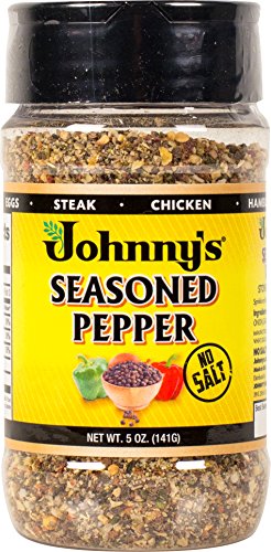 Johnny's - Seasoned Pepper - 5 oz | Pepper Seasoning Blend, Great For Meats, Poultry, Vegetables, Soups, Grilling, Roasting & Everyday Cooking