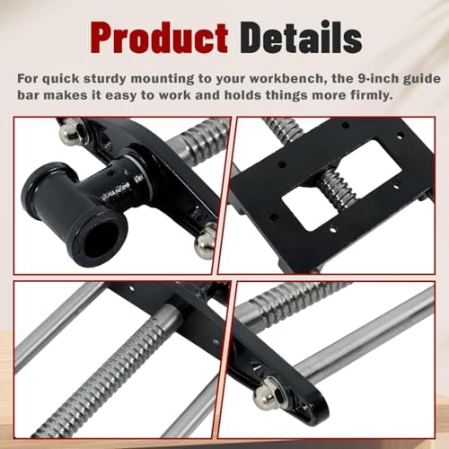 findmall 9 Inch Woodworking Front Vise Heavy-Duty Steel and Cast Iron Front Bench Vise - Fit for Woodworking Projects