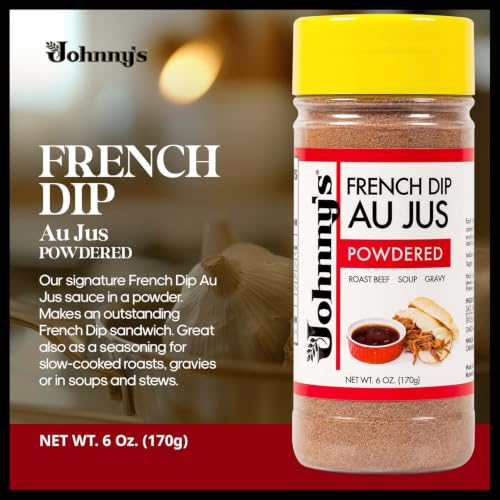 Johnny's - French Dip Concentrated Au Jus Sauce - 6 oz | Concentrated Au Jus Sauce, Rich Beef Flavor, Ideal For French Dip Sandwiches, Roast Beef