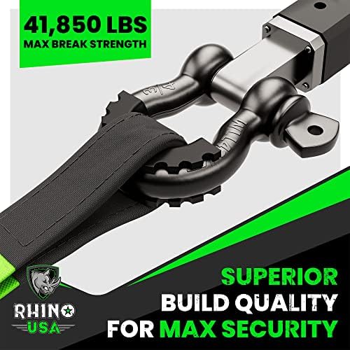 Rhino USA D Ring Shackles (2-Pack) - 41,850lb Break Strength