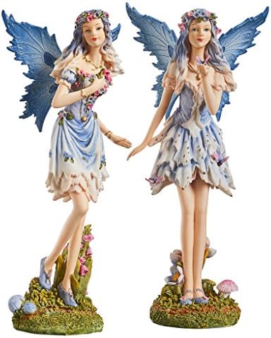 Design Toscano Fairy of Hopes and Dreams Garden Statue by Artist Cecelia 11"Wx11"Dx22"