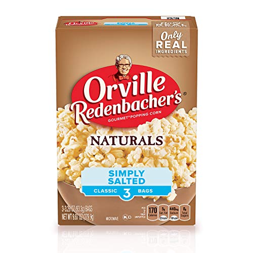 Orville Redenbacher’s Popcorn, Naturals Simply Salted Popcorn, 3.3 oz., 6ct