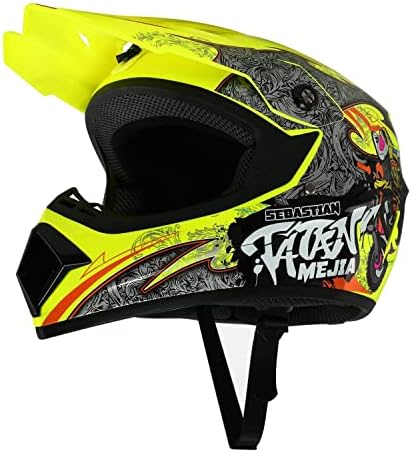 Motocross Helmet ATV Dirt Bike Helmets Off-Road Helmet with Gloves Goggles for Unisex Adult Youth DOT/FMVSS 218 Approved (Medium, Black)