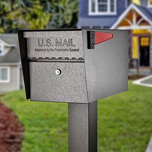 Mail Boss 7508 Curbside Mail Manager Security, Bronze Locking Mailbox | Patented anti-pry lock, accepts small packages