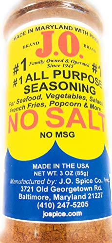 3 oz J.O. Spice Company #1 All purpose Seafood Seasoning NO SALT, Seafood, poultry, meats, popcorn, french fries