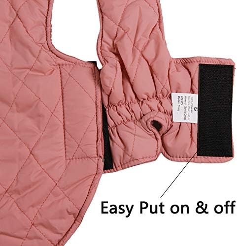Vecomfy Reversible Dog Coat for Small Dogs with 2 Leash Openings