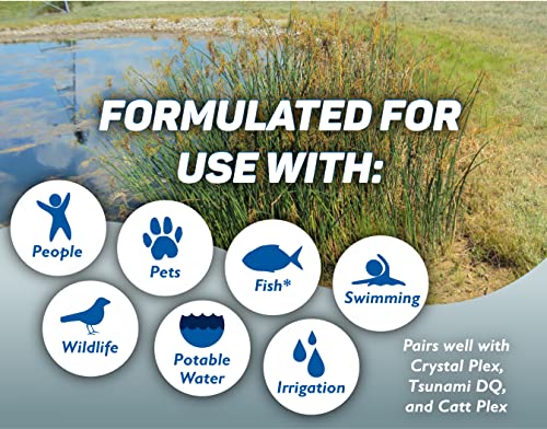 Plex Mate Aquatic Surfactant for Herbicides - 8 Ounces - Non-Ionic, Increase Product Coverage, Increase Product Penetration, Increase Product Effectiveness