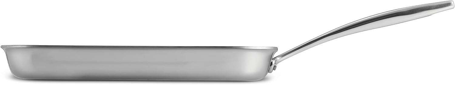 Tramontina Signature Tri-Ply Clad Stainless Steel 12-Inch Large Frying Pan | Induction-Ready Skillet, Dishwasher-Safe, NSF-Certified