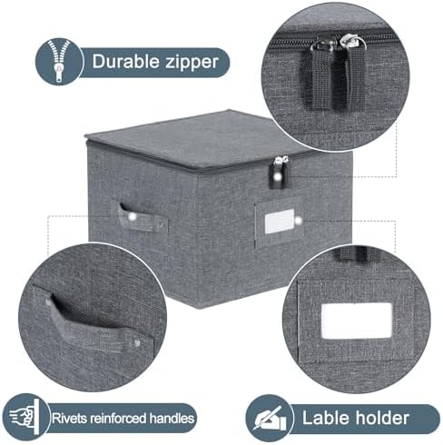 China Storage Containers Hard Shell Inside 12" W x 8" H