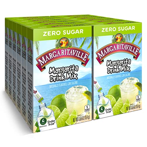 Singles To Go! Margaritaville Water Drink Mix, Pina Colada, 72 Packets
