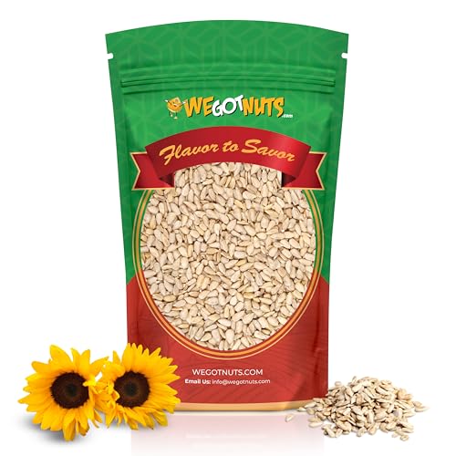 Raw Sunflower Seed Kernels by We Got Nuts - Premium Quality Kosher Shelled Sunflower Seeds - Natural & Healthy Fitness & Diet-Friendly Snack- Raw