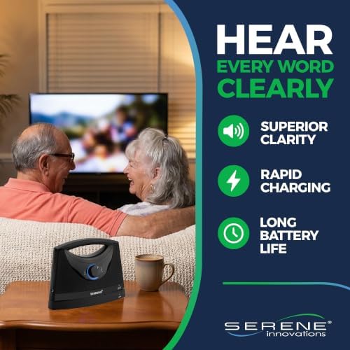 SEREONIC Portable Wireless Speakers for Smart TV - Ideal for TV Watching Without The Blaring Volume - Designed for Hard of Hearing, Elderly