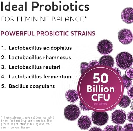 Prebiotics and Probiotics, 50 Billion CFU, 16 Probiotic Strains & Inulin | With Prebiotic Fiber, Delayed Release Capsules, Gut Health Support, Prebiotics and Probiotics for Women & Men, 60 Capsules